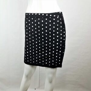 Ann Taylor LOFT Black Eyelet Overlay Pencil Skirt Petite Size 2P